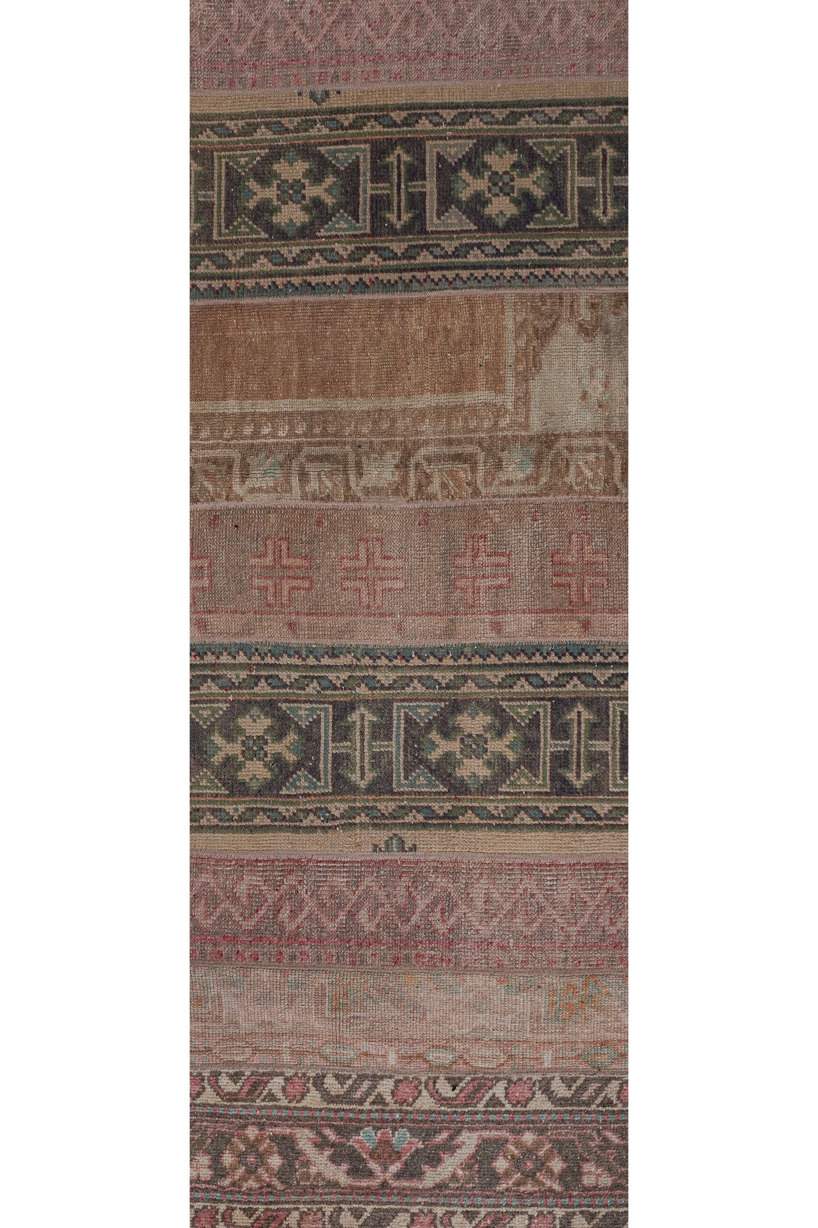 1960s Turkish Oushak Extra Long and Wide Runner - Stair Tread 2'4'' X 524'9'' - 4