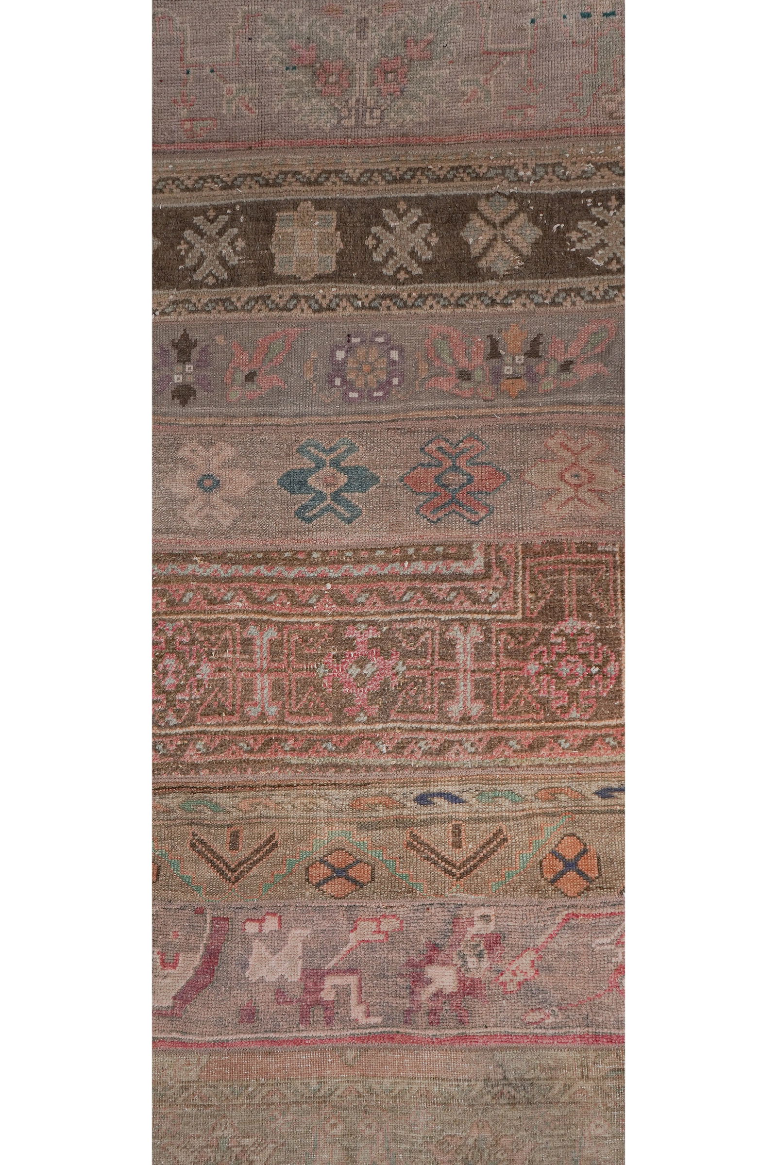 1960s Turkish Oushak Extra Long and Wide Runner - Stair Tread 2'4'' X 524'9'' - 5