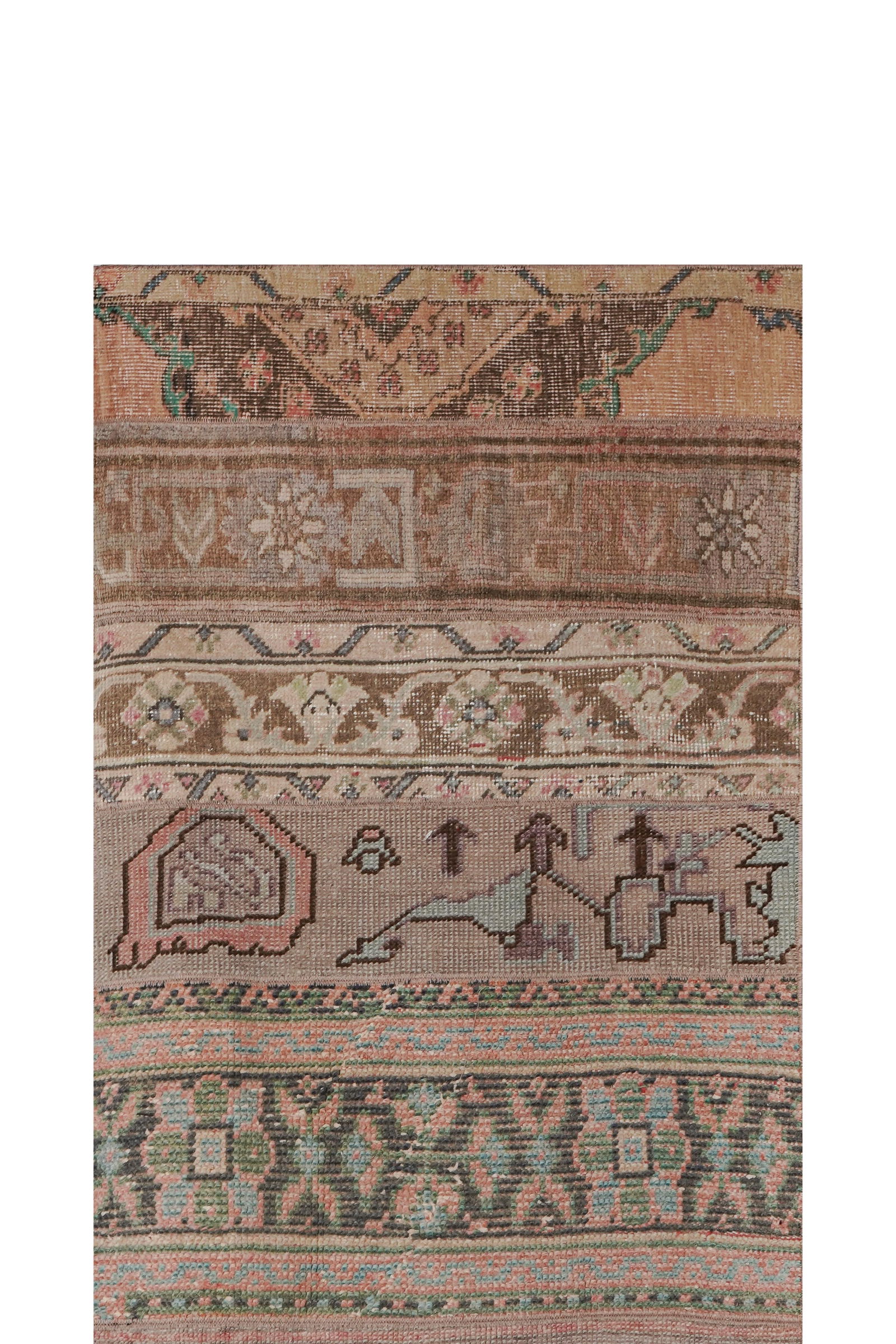 1960s Turkish Oushak Extra Long and Wide Runner - Stair Tread 2'4'' X 524'9'' - 6