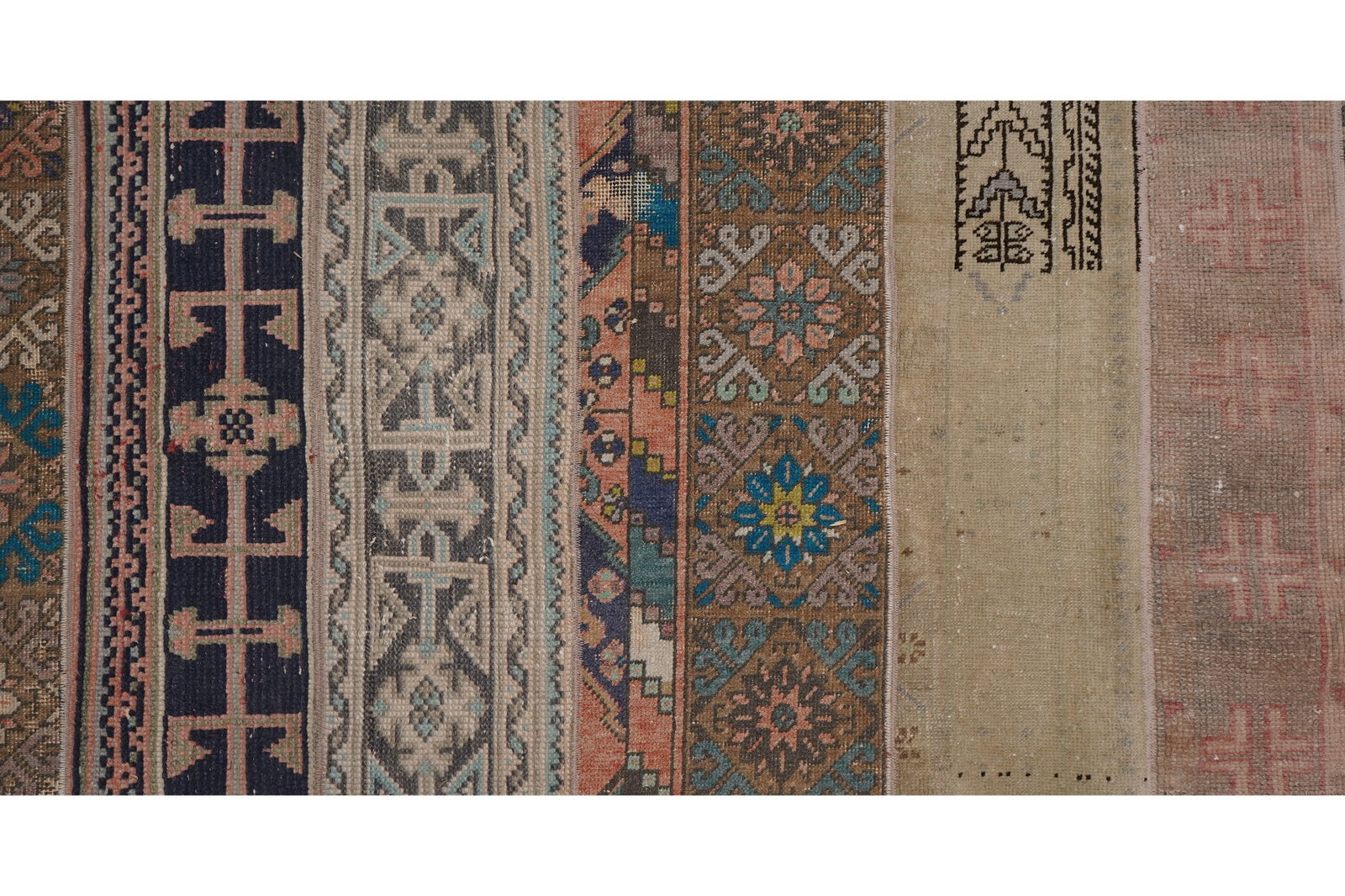 1960s Turkish Oushak Extra Long and Wide Runner - Stair Tread 2'4'' X 524'9'' - 7