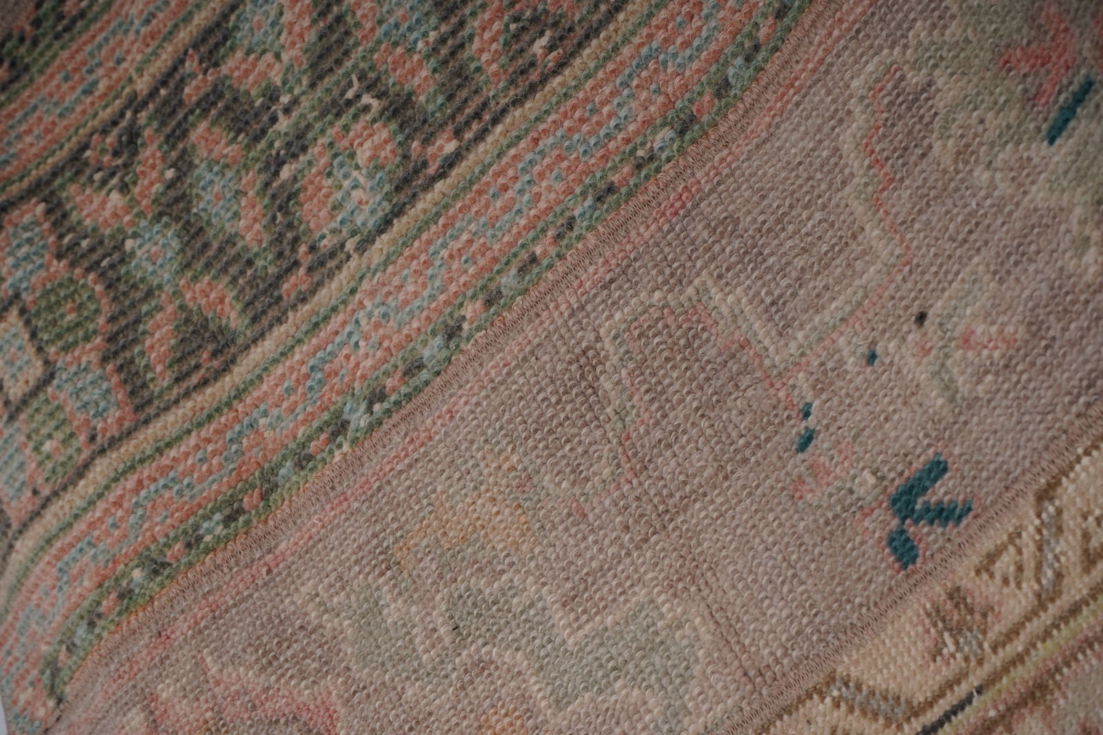 1960s Turkish Oushak Extra Long and Wide Runner - Stair Tread 2'4'' X 524'9'' - 9