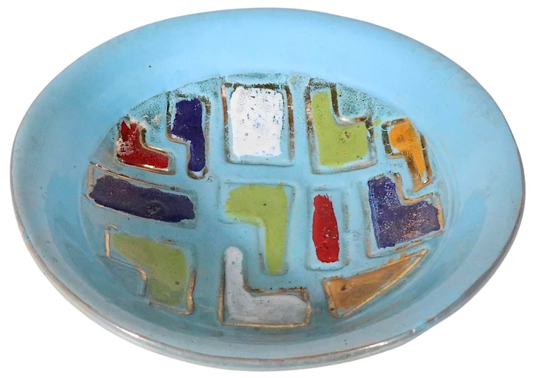 Polychrome Mid Century Pottery Bowl Probably, Made in Italy Circa 1950/60's - 3