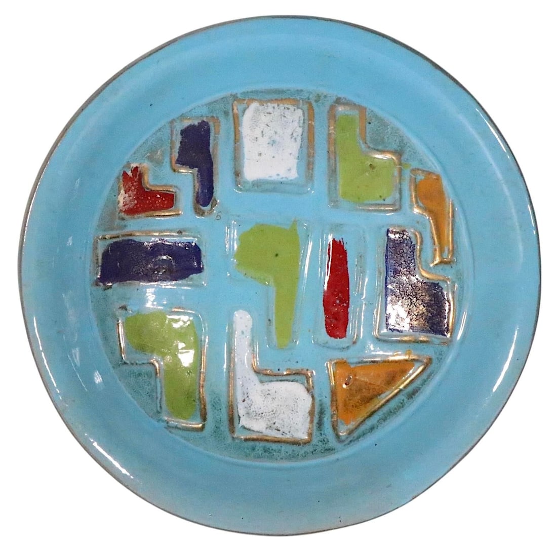 Polychrome Mid Century Pottery Bowl Probably, Made in Italy Circa 1950/60's - 8