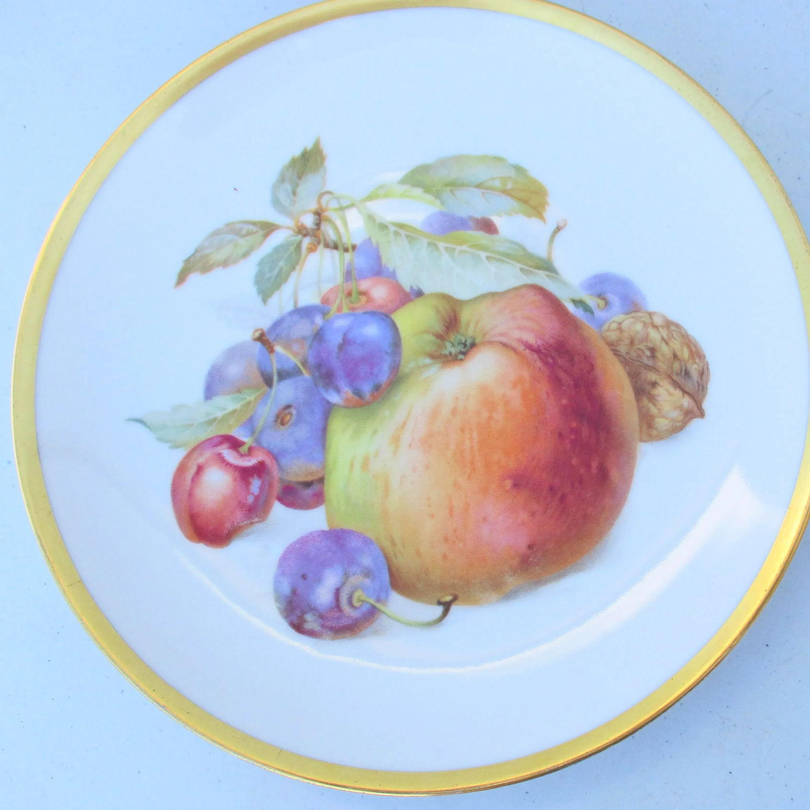 Vintage Bavarian Fruit Plates - Set of 6 - 3