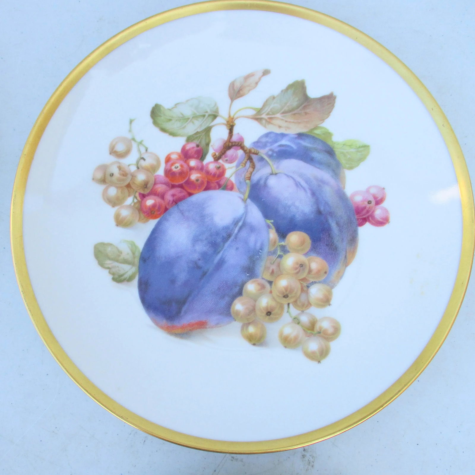 Vintage Bavarian Fruit Plates - Set of 6 - 5