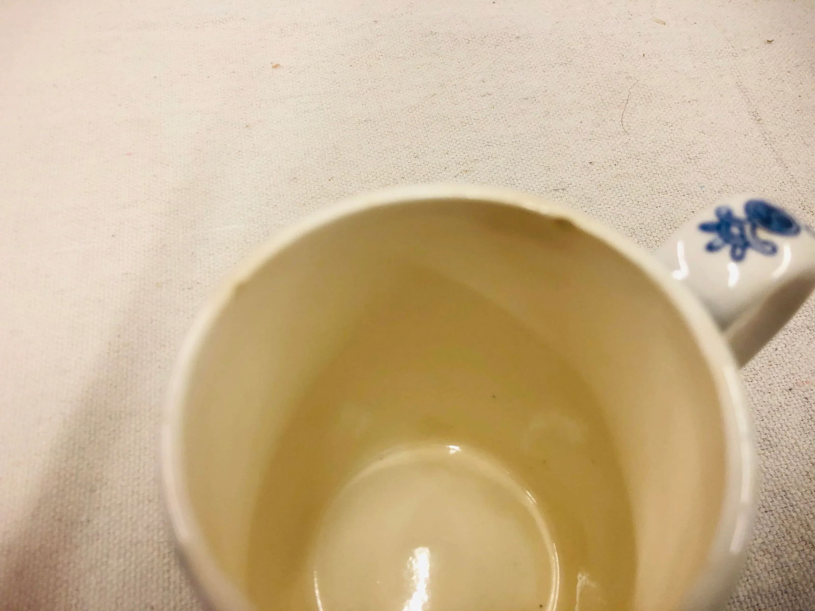 Vintage Blue Pattern Barrel Shaped Mugs - Set of 4 - 5