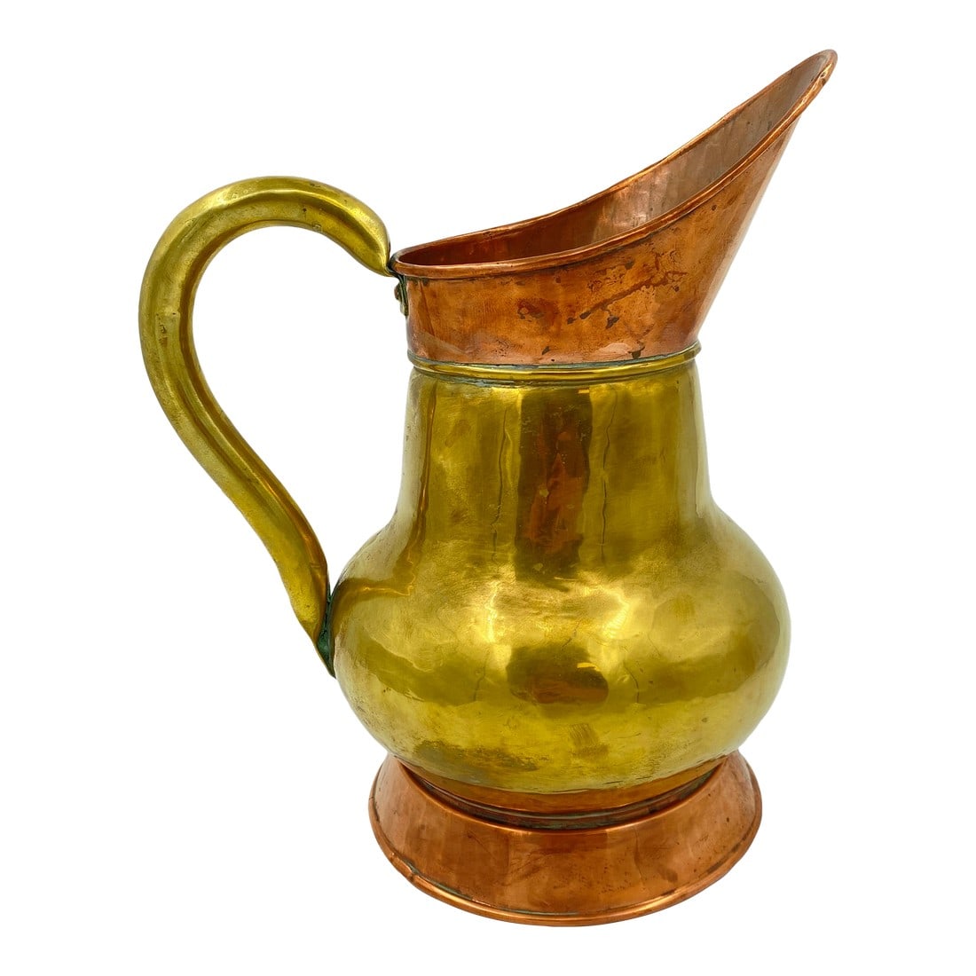 Mid 19th Century British Copper and Brass Pitcher (1 of 6)