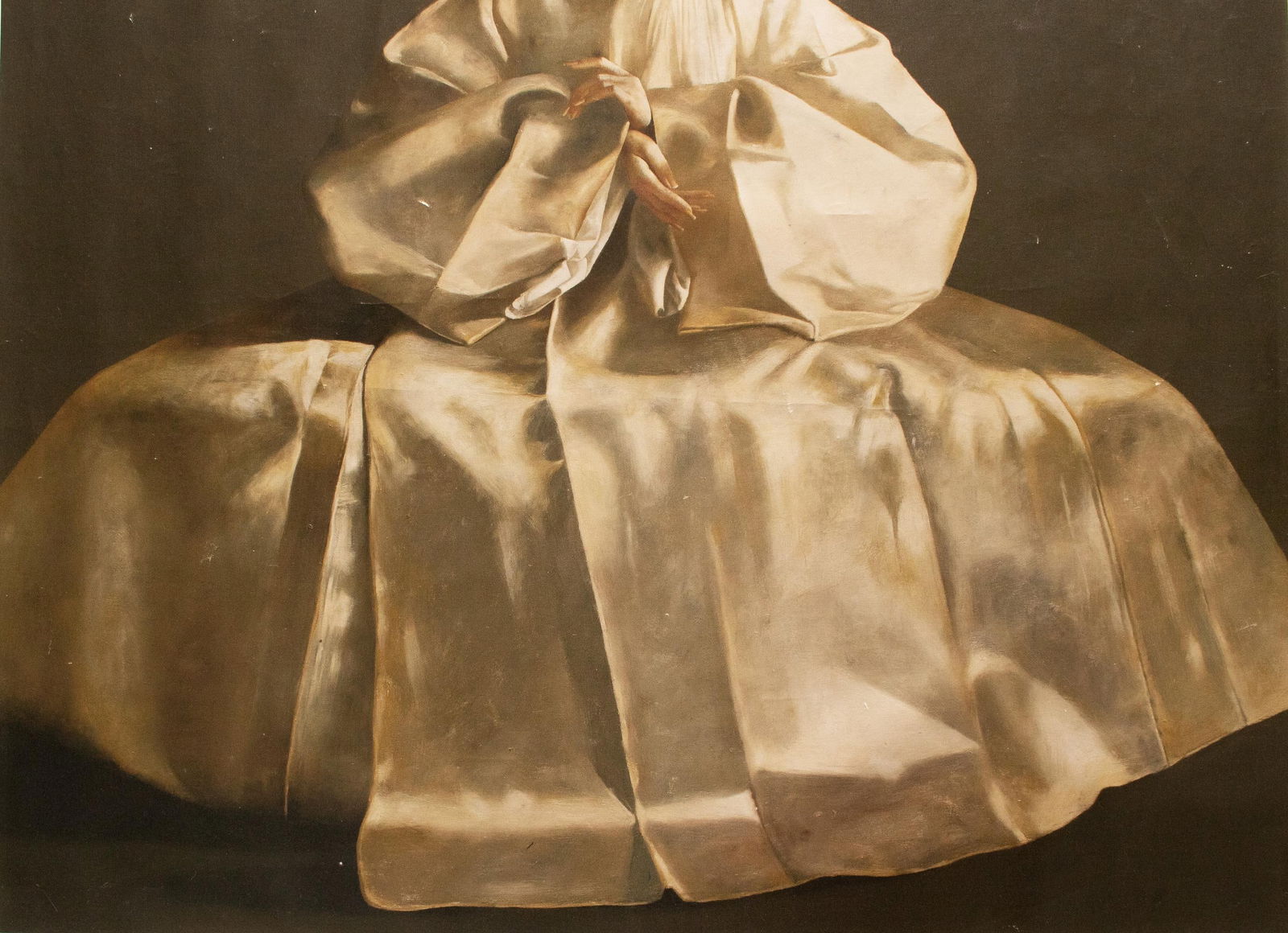 XL C. 2000s After Lu Jian Jun, Portrait of a Seated Woman, Print on Canvas - 4