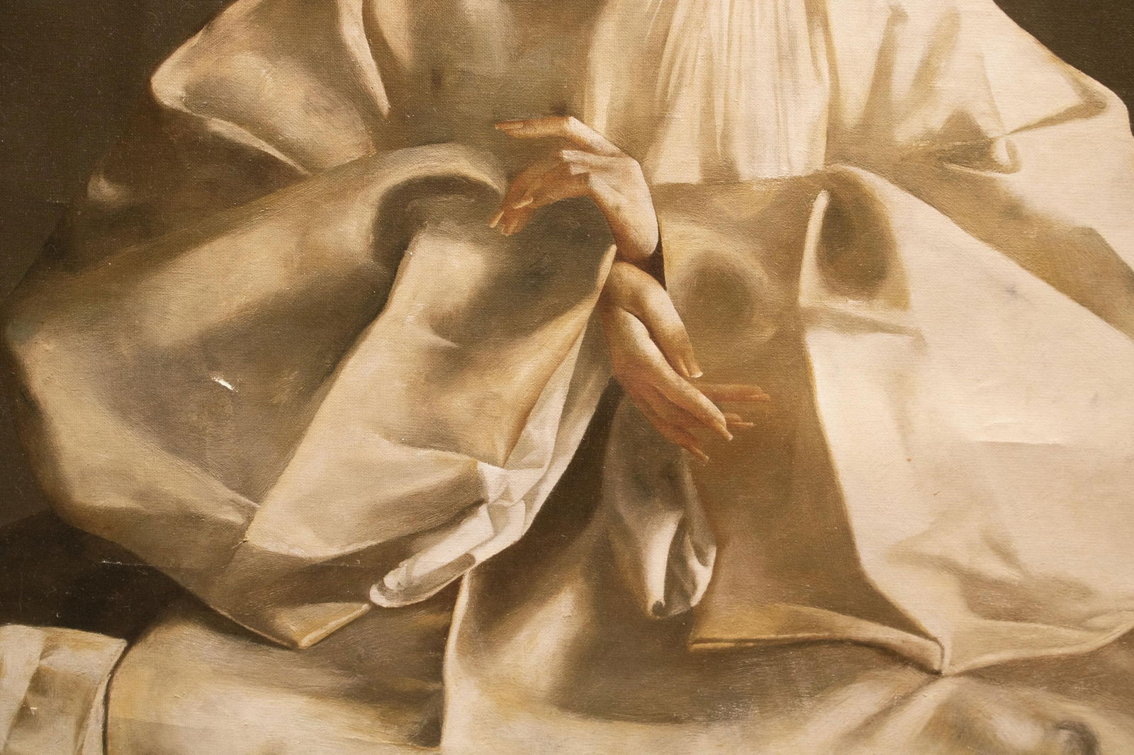 XL C. 2000s After Lu Jian Jun, Portrait of a Seated Woman, Print on Canvas - 5