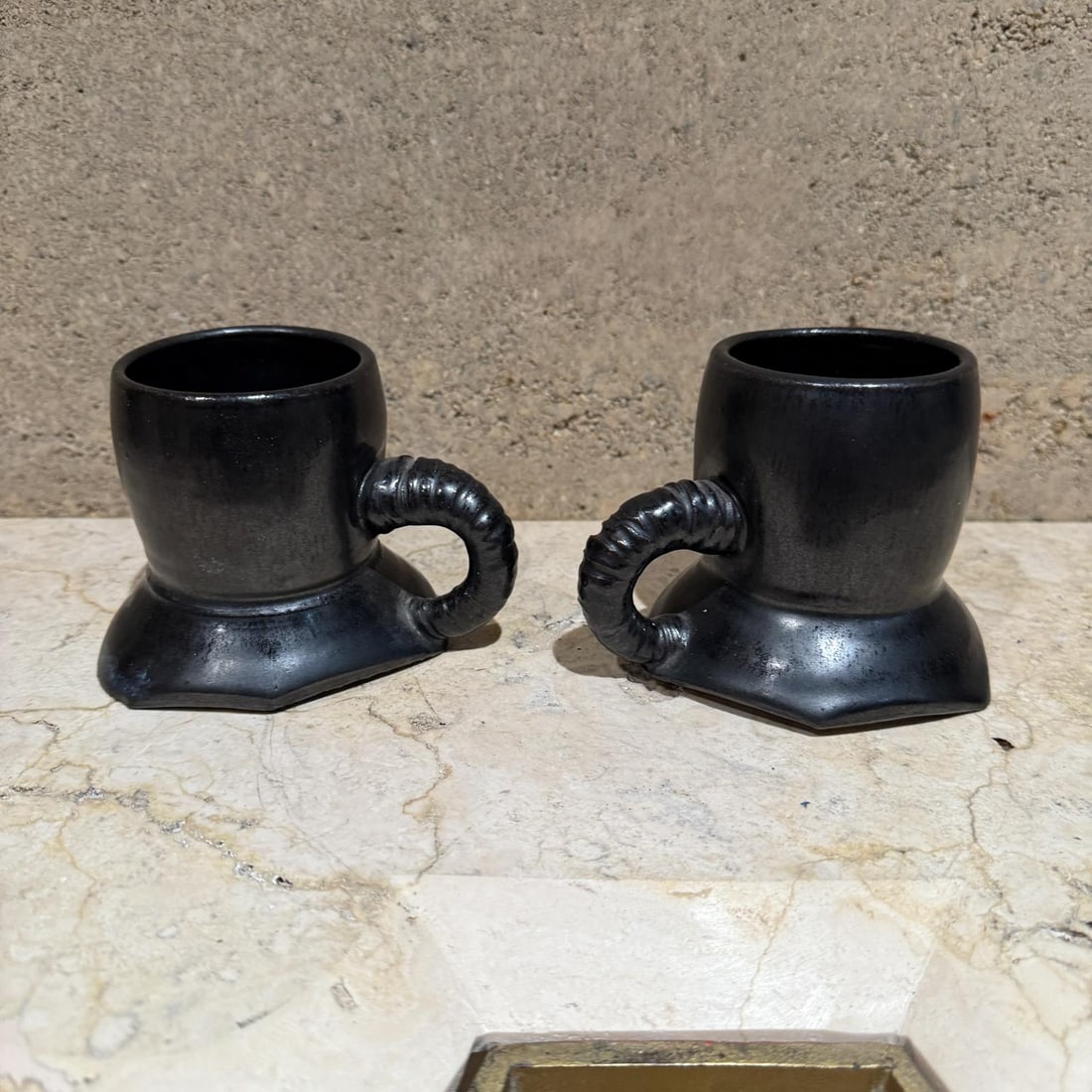 1983 Artsy Coffee Mugs Signed Pottery Melching - 10