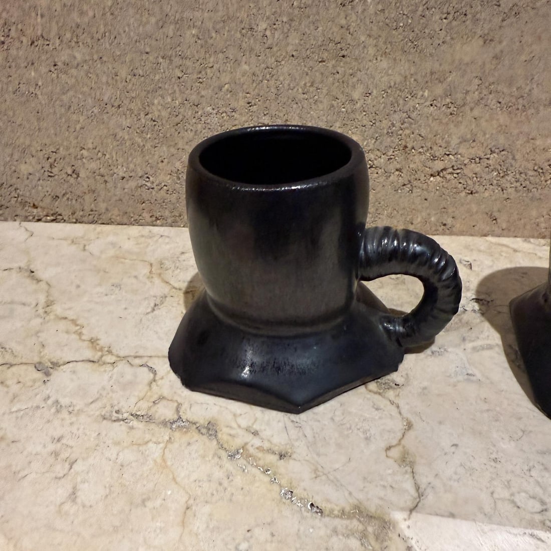 1983 Artsy Coffee Mugs Signed Pottery Melching - 3