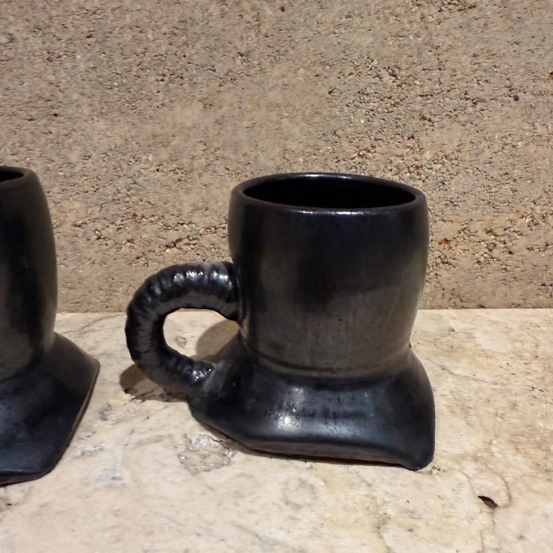 1983 Artsy Coffee Mugs Signed Pottery Melching - 6