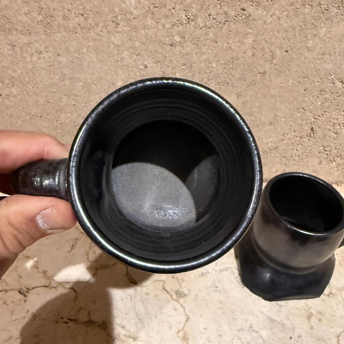 1983 Artsy Coffee Mugs Signed Pottery Melching - 9