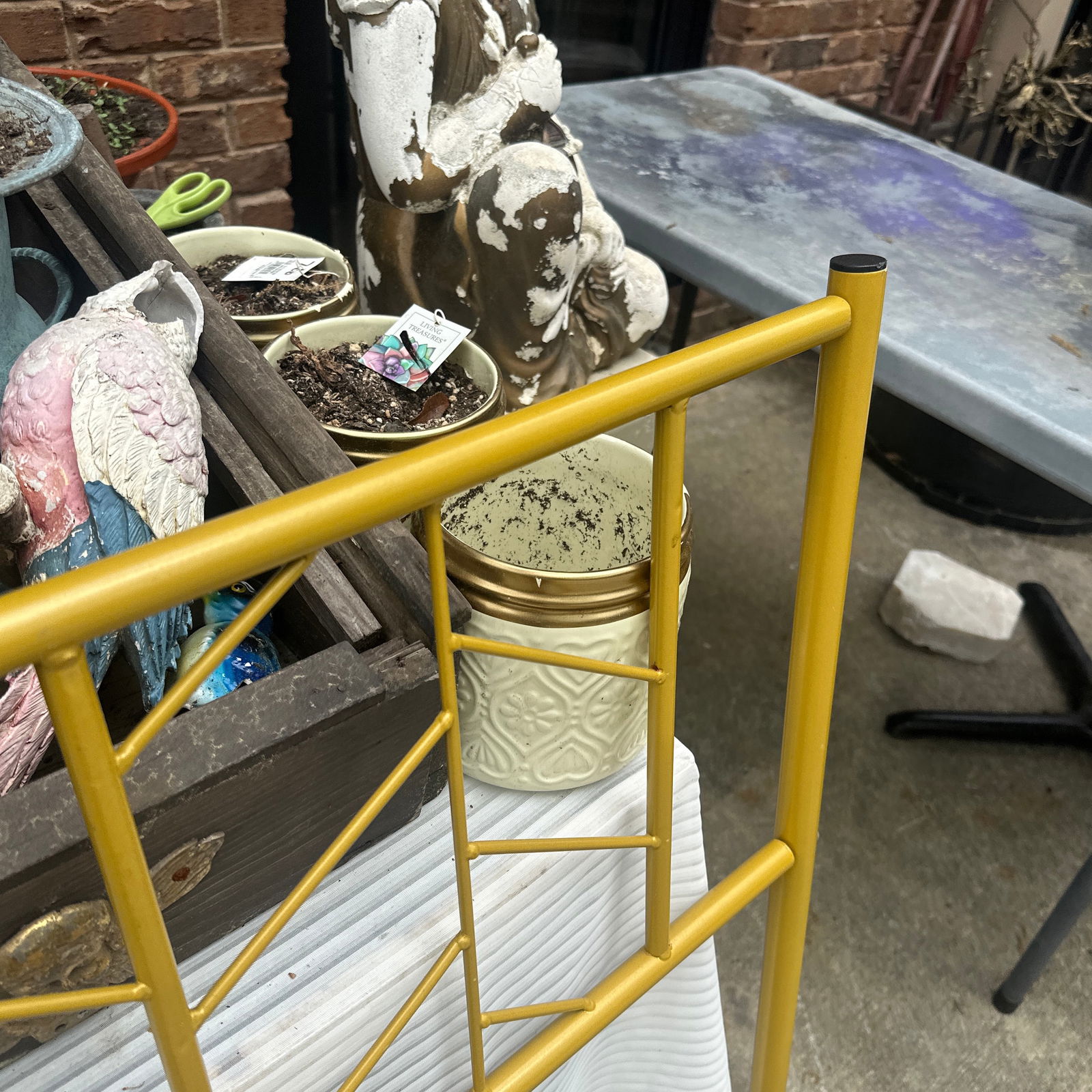 Gold Metal Queen Size Headboard - 7