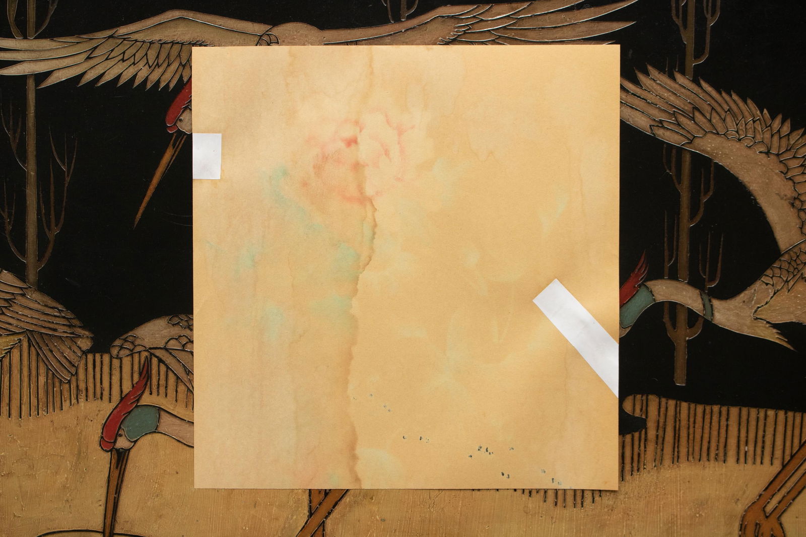 C. 1950s Vintage Chinese Watercolor Scroll Painting of Peony Flower on Silk - 8