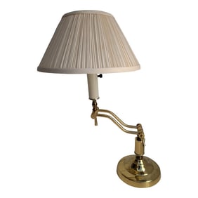 Vintage Brass Alsy Desk Lamp With Swinging Arm