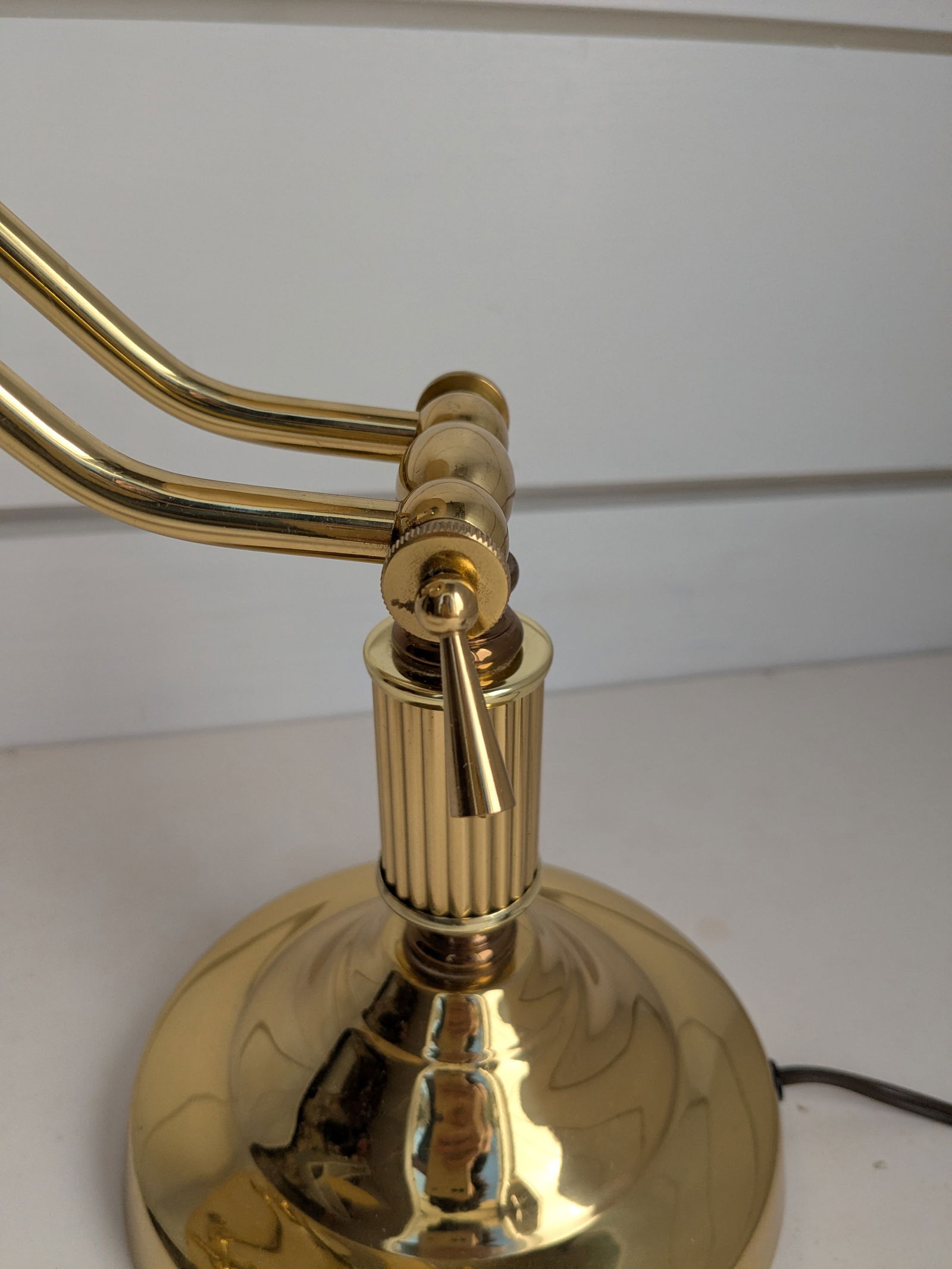 Vintage Brass Alsy Desk Lamp With Swinging Arm - 3