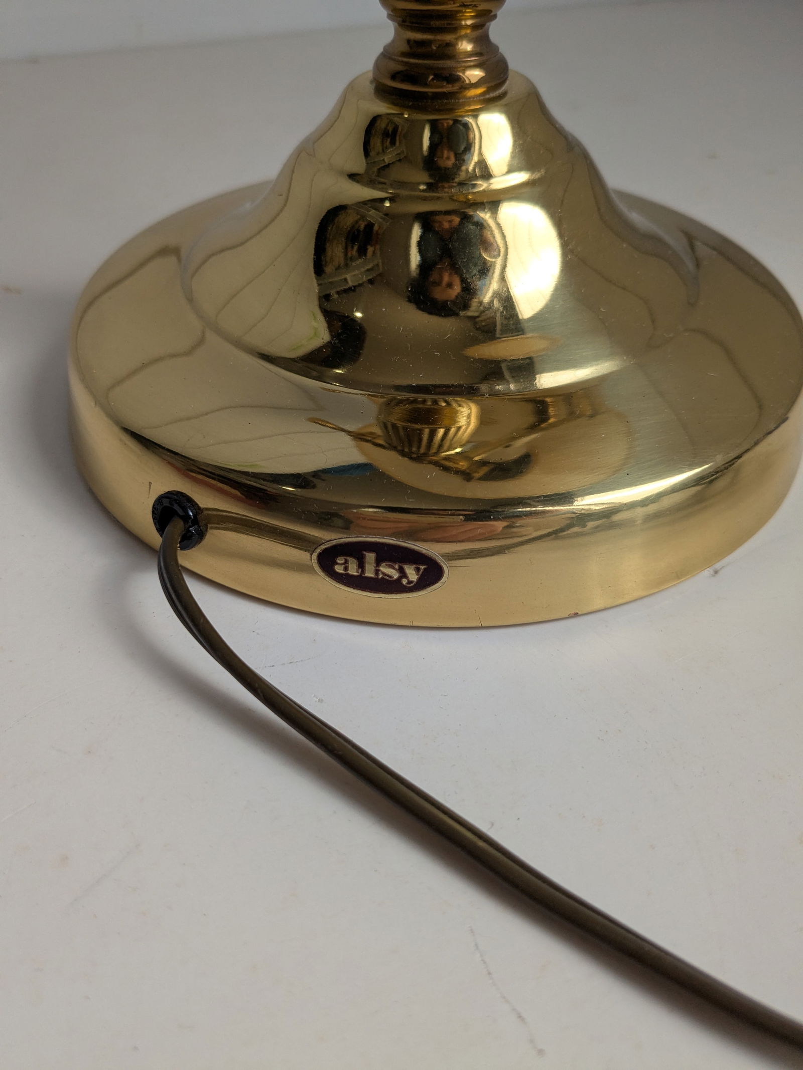 Vintage Brass Alsy Desk Lamp With Swinging Arm - 7