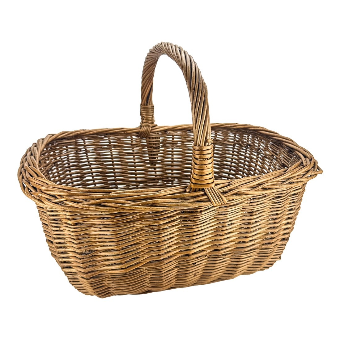 Extra Large Vintage Wicker Market Basket (1 of 12)