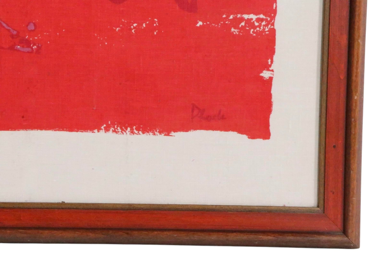 Large Framed Print Depicting Two Standing Women in Medieval Garb Signed Phoebe C 1970's - 9