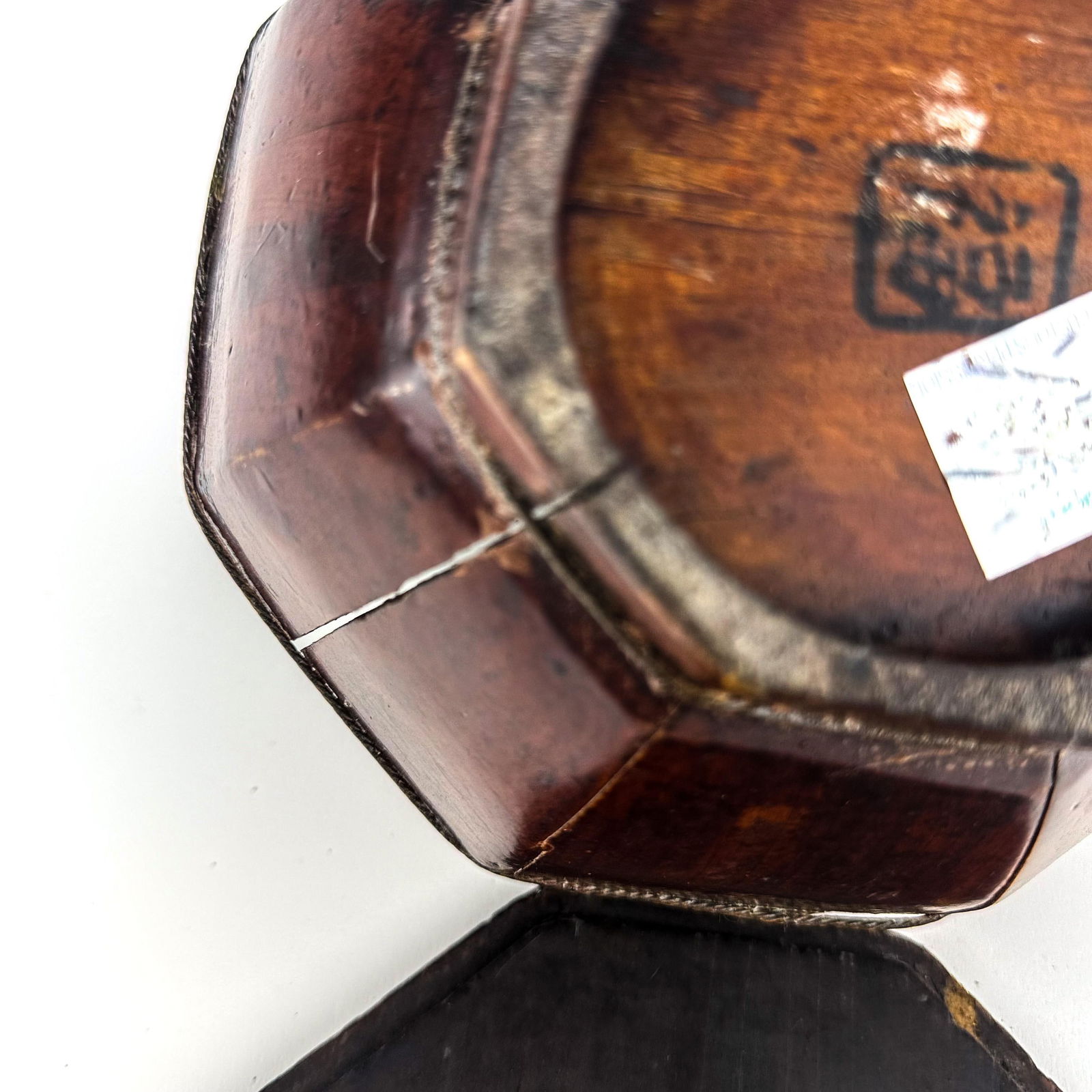 19th Century Chinese Wooden Teapot Caddy Basket Qing Dynasty - 8