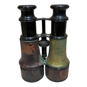 Leather & Brass French Opera Binoculars Lemaire Fabt Paris