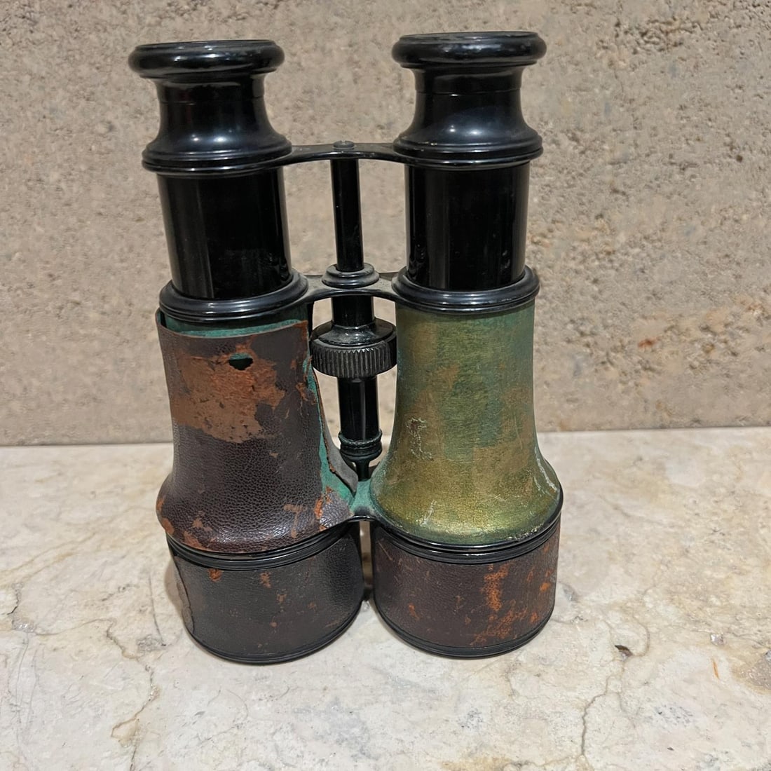 Leather & Brass French Opera Binoculars Lemaire Fabt Paris - 4