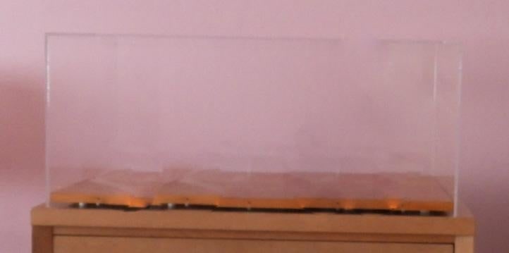 Vintage Plexiglass and Wood Base Display Case 32 Inches X 18 Inches - 7