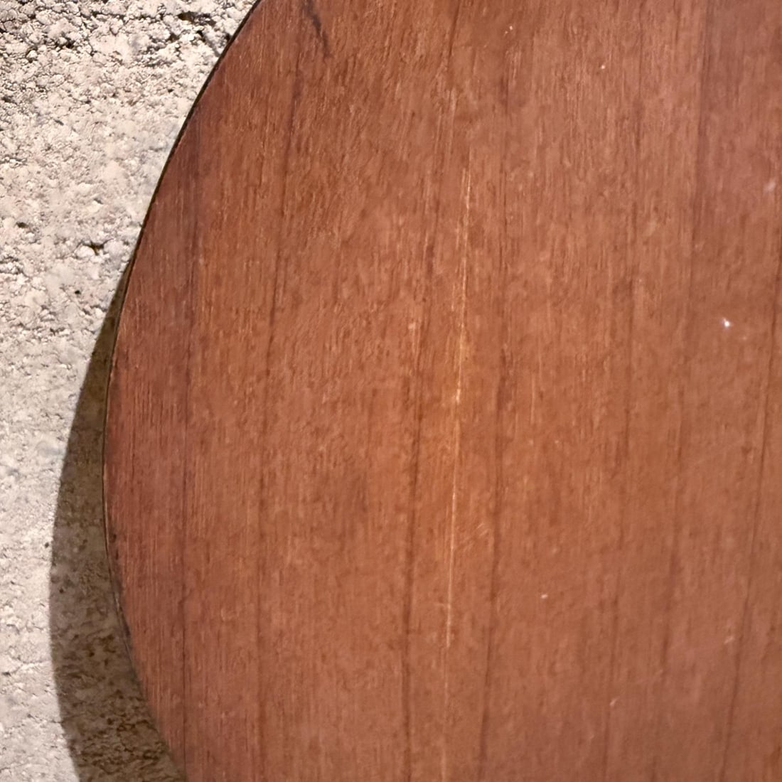 1970s Modernist Teak Wood on Black Serving Platter - 3