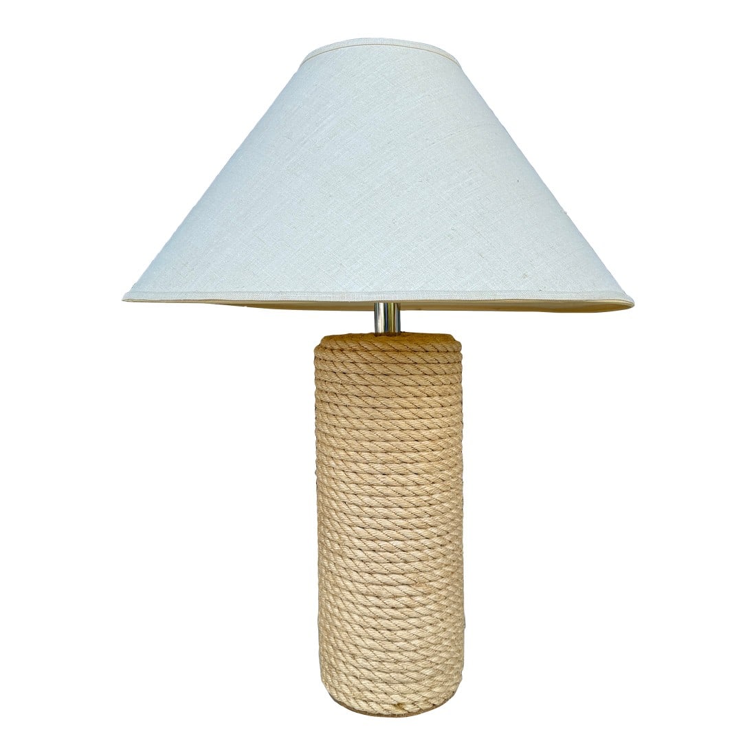 Coastal Style Large Rope Wrapped Table Lamp From 80's (1 of 5)