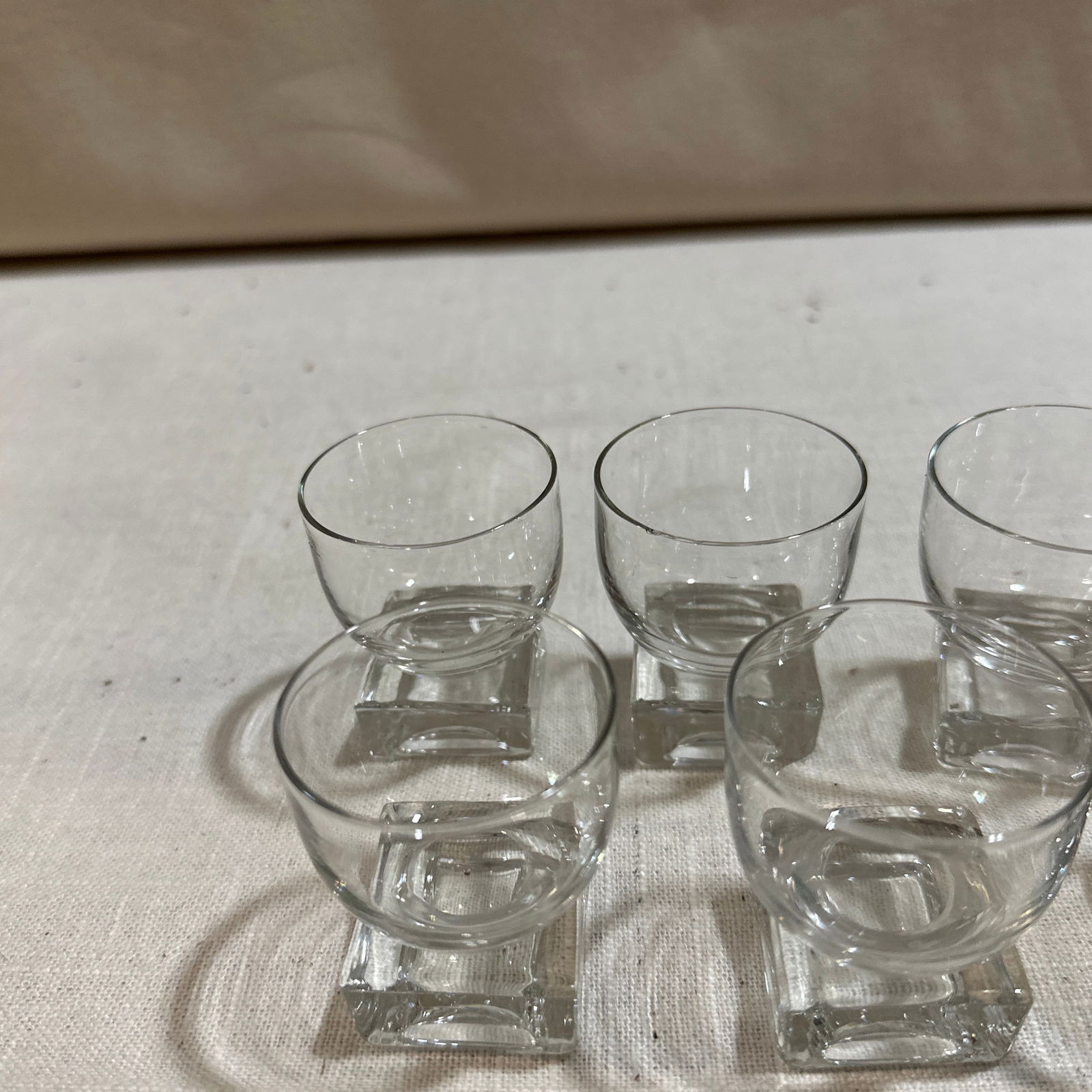 1970s Collection of Geometric Shot Glasses- Set of 7 - 2