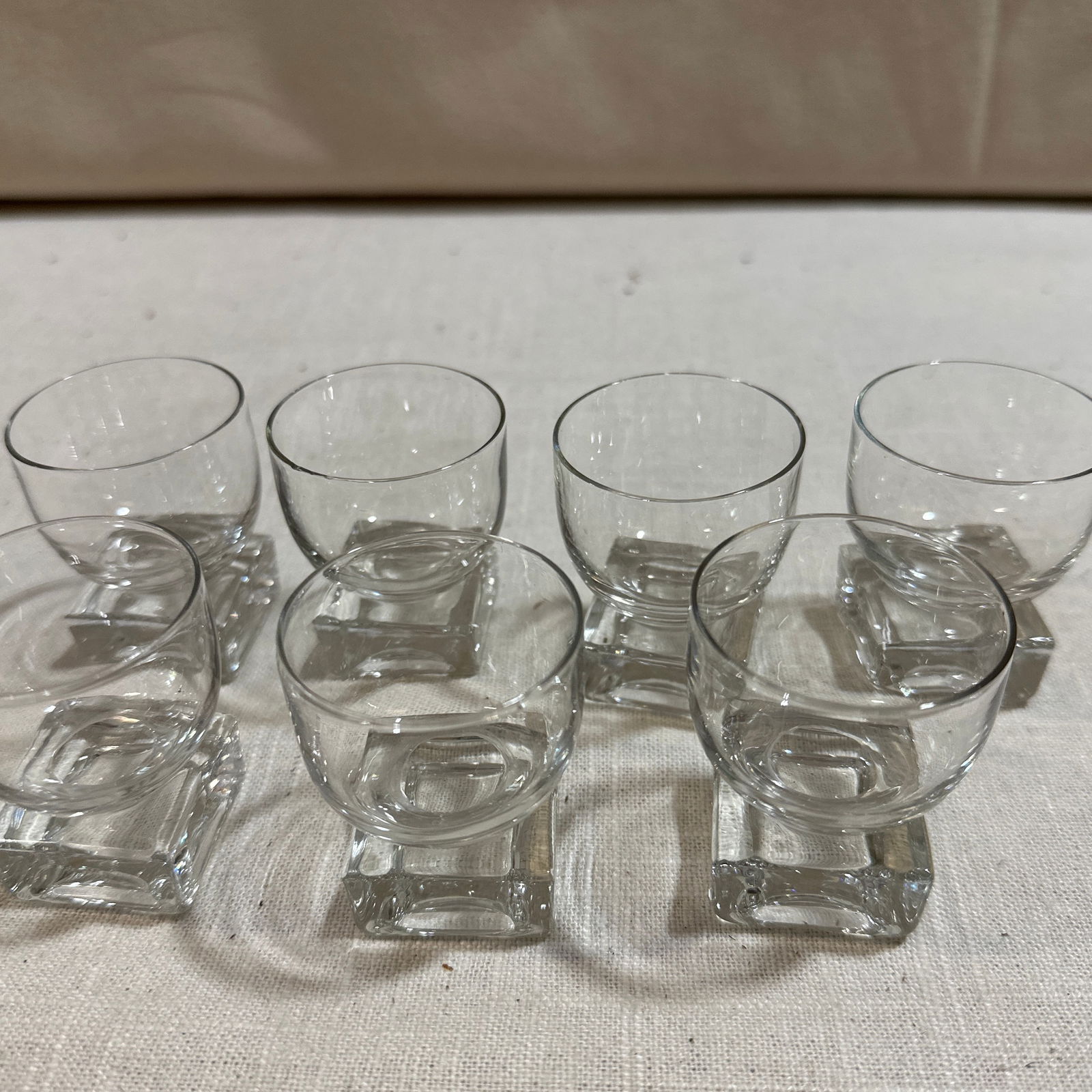 1970s Collection of Geometric Shot Glasses- Set of 7 - 3