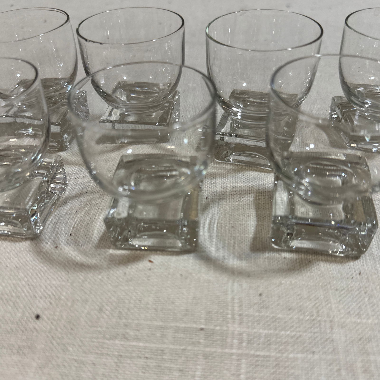 1970s Collection of Geometric Shot Glasses- Set of 7 - 5