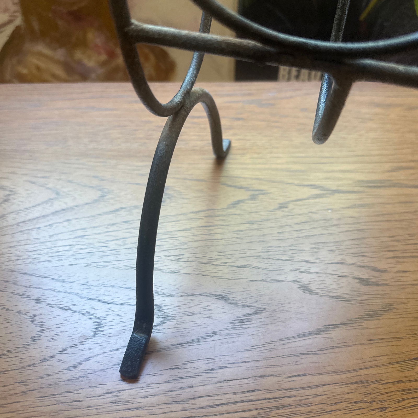 1970s Black Metal Standing Magazine Rack - 4