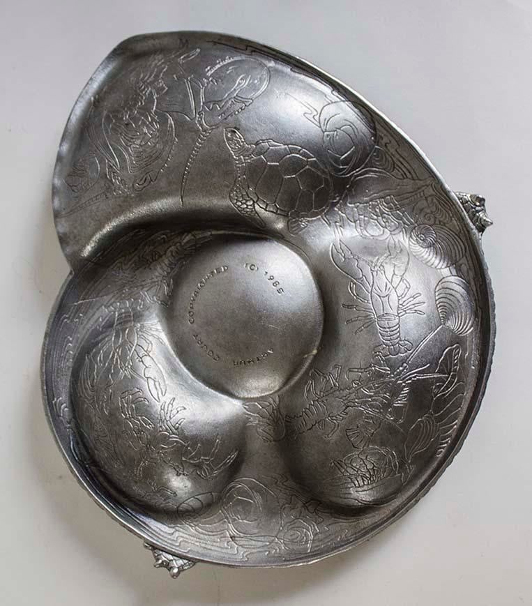 1980s Arthur Court Sea Life Collection Serving Dish - 4