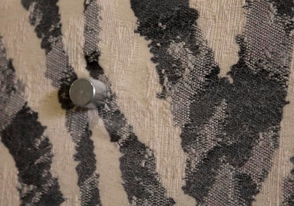 Stacked Lucite Lamp With Zebra Stripe Shade - 4