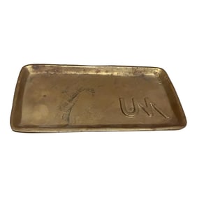 Vintage Bronze Italian Tray Um