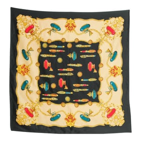 Vintage Italian Scarf Shawl with Luxury Writing Instruments Italy