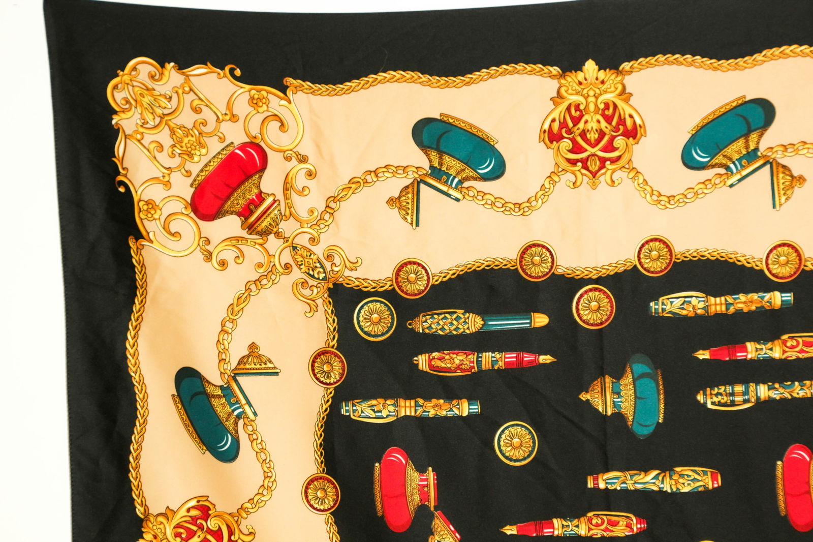 Vintage Italian Scarf Shawl with Luxury Writing Instruments Italy - 9