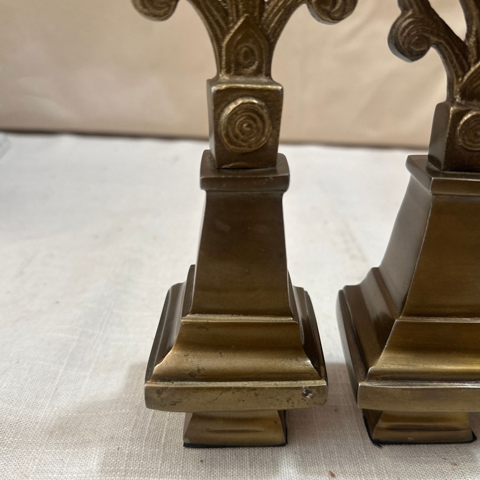 Set of Three 1970s Brass Decorative Finials - 3
