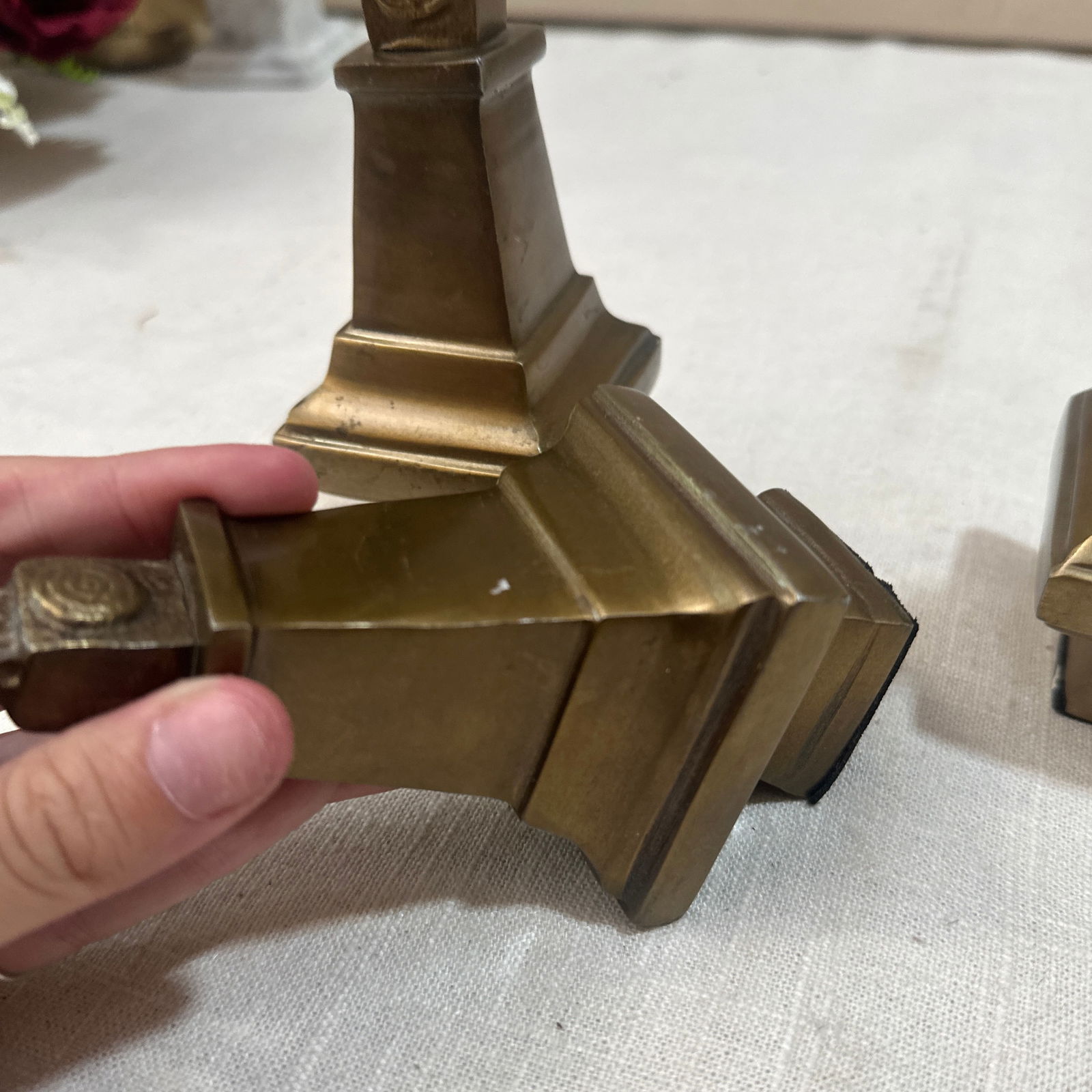 Set of Three 1970s Brass Decorative Finials - 8