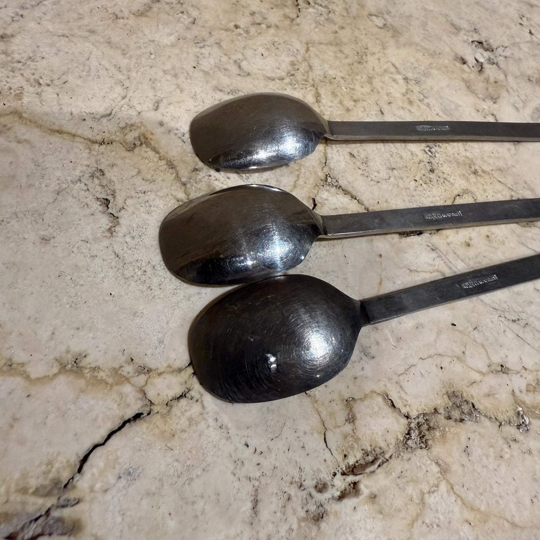Vintage Italian Long Handled Iced Tea Spoons Set 3 - 6
