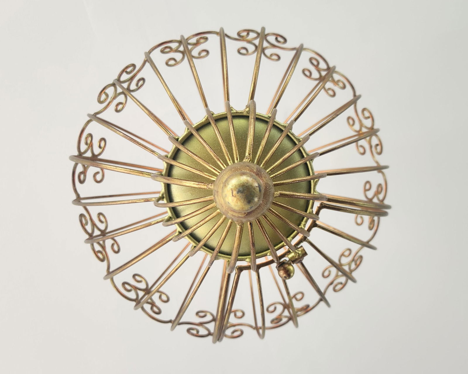 Vintage Bird Cage Light Fixture Ceiling Pendant - 3