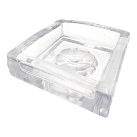 1990s Heavy Bengt Edenfalk for Skruf Glassworks/Sweden Modernist Glass Dish Bowl