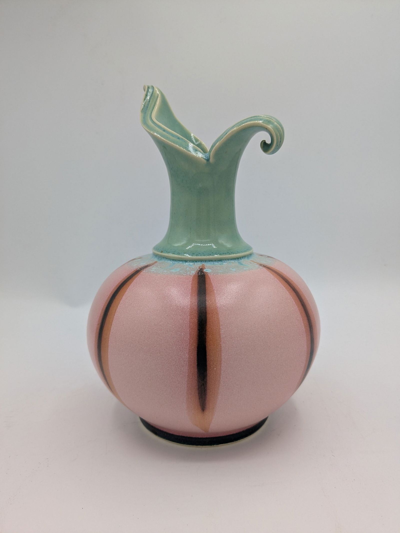 Late 20th Century Studio Pottery Organic Vase- Signed - 10