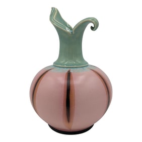Late 20th Century Studio Pottery Organic Vase- Signed