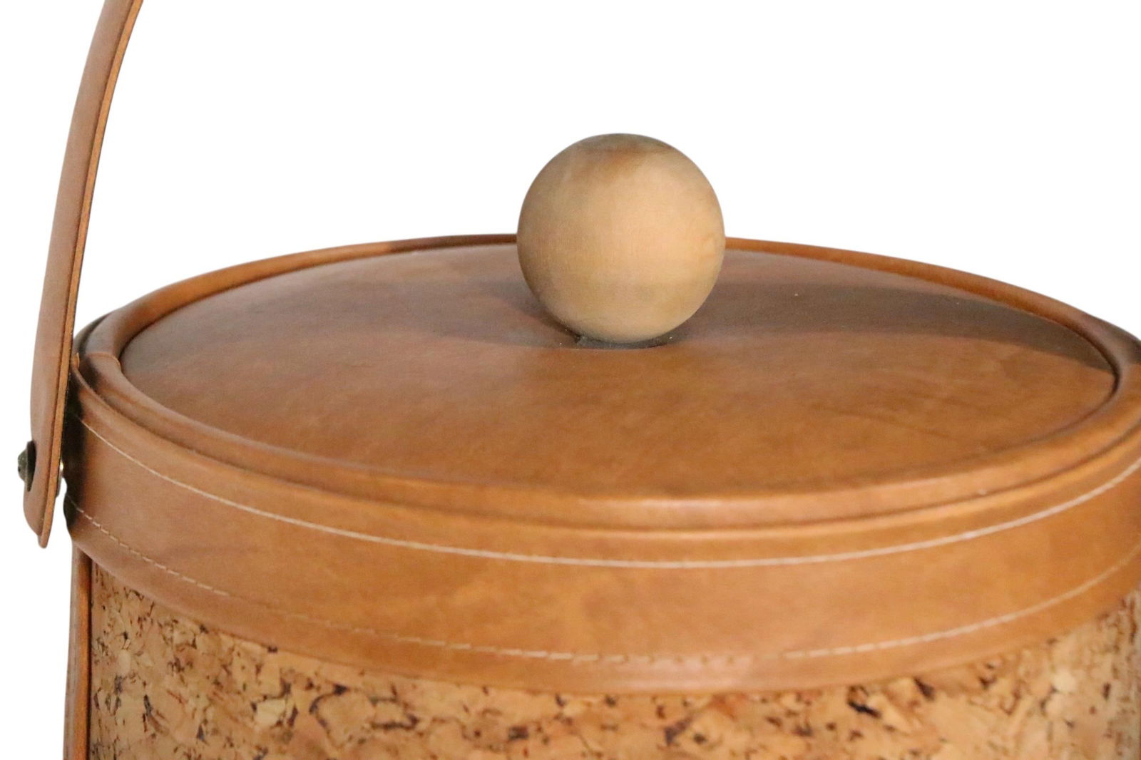 Cork and Vinyl Ice Bucket by Georges Briad, Circa 1970's - 10