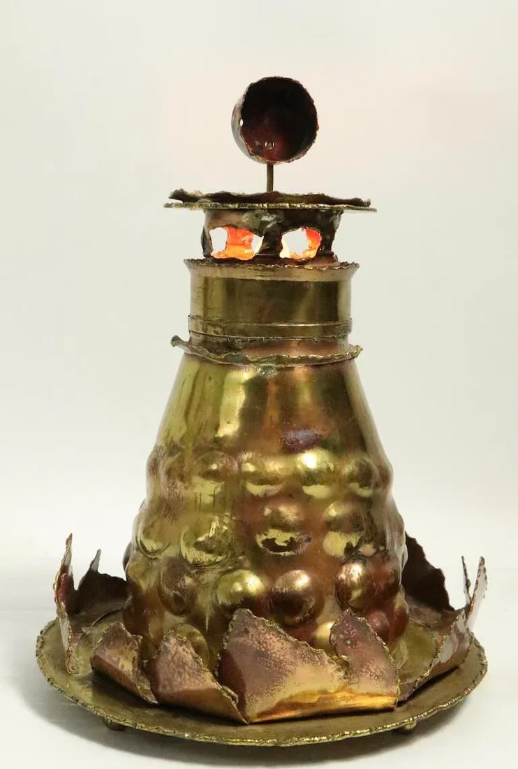 Brutalist Torch Cut Lighthouse Nightlight After Jere, Seandel - 12