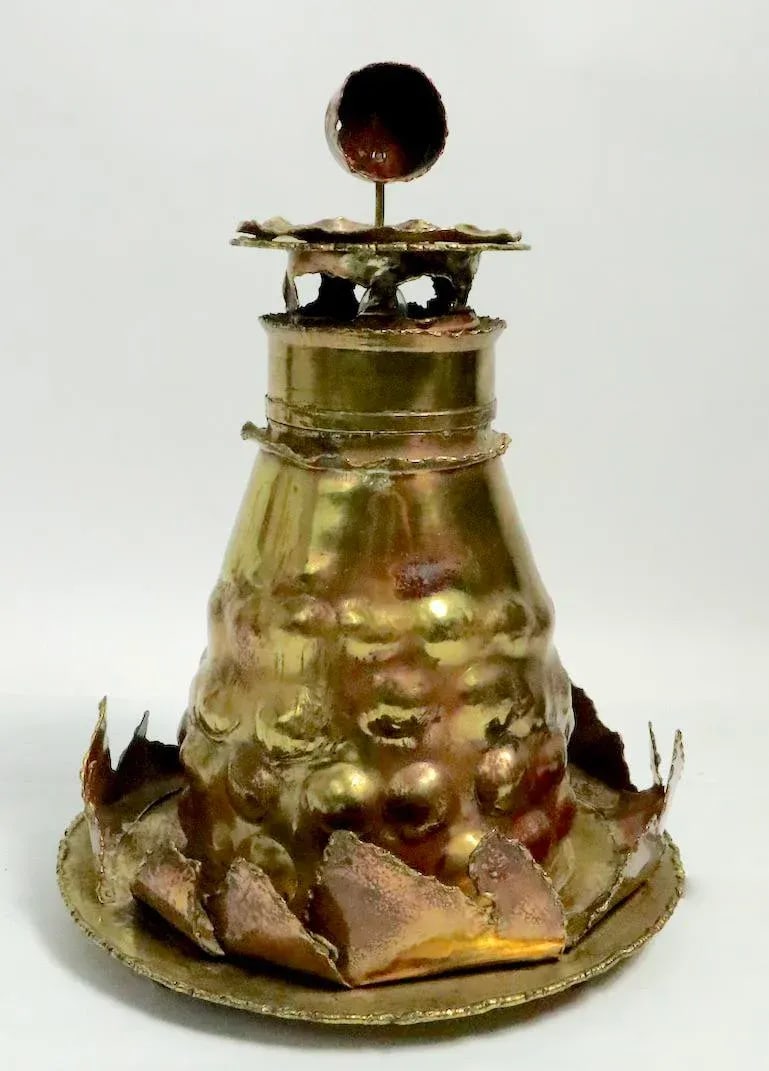 Brutalist Torch Cut Lighthouse Nightlight After Jere, Seandel - 2