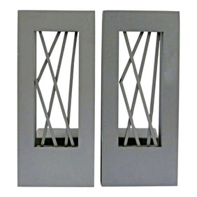 Pair of Modern Forms Twilight LED Indoor/Outdoor Wall Lights in Slate Gray